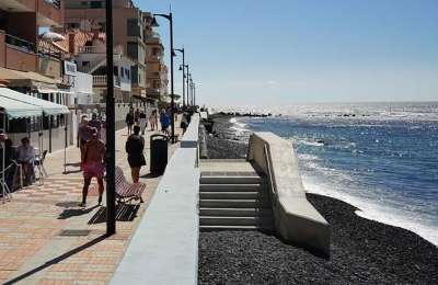 Repair works completed on the promenade in Las Galletas