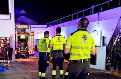 Two hospitalised after fire at a hotel in Costa Teguise 