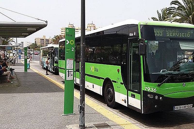 Man arrested with large knife on TITSA bus in the south of Tenerife