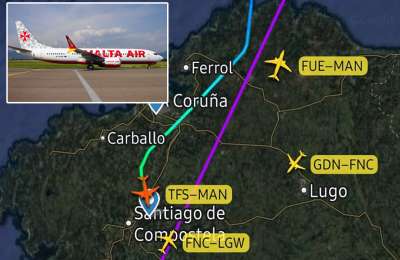 Manchester flight from Tenerife diverted to make emergency landing in Spain