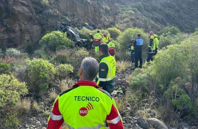Man found dead in car at bottom of 30 metre valley in Gran Canaria