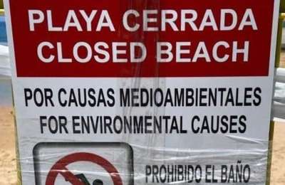 Council close Los Pozos Beach due to contaminated water levels