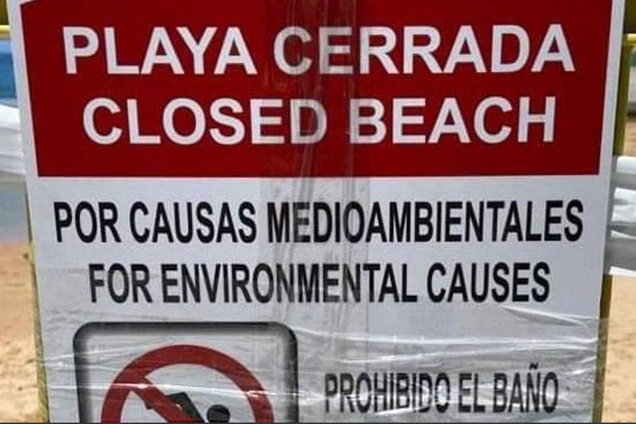 Council close Los Pozos Beach due to contaminated water levels