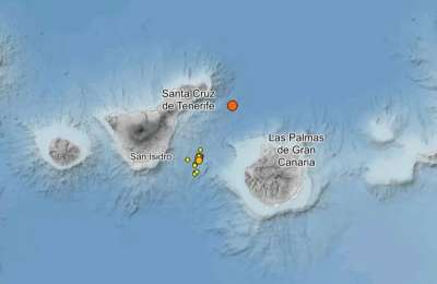 IGN records 11 earthquakes in an hour between Tenerife and Gran Canaria