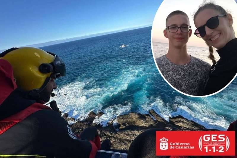 Divers search for Arek, the young boy who disappeared from a natural pool in Tenerife