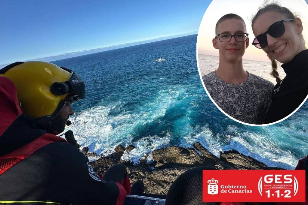 Divers search for Arek, the young boy who disappeared from a natural pool in Tenerife