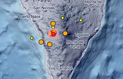Five earthquakes detected within half an hour this Friday morning in the Canary Islands 