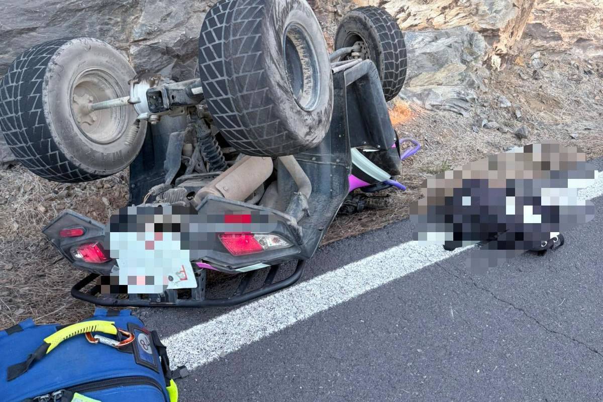 22-year-old woman seriously injured in quad bike accident in Tenerife
