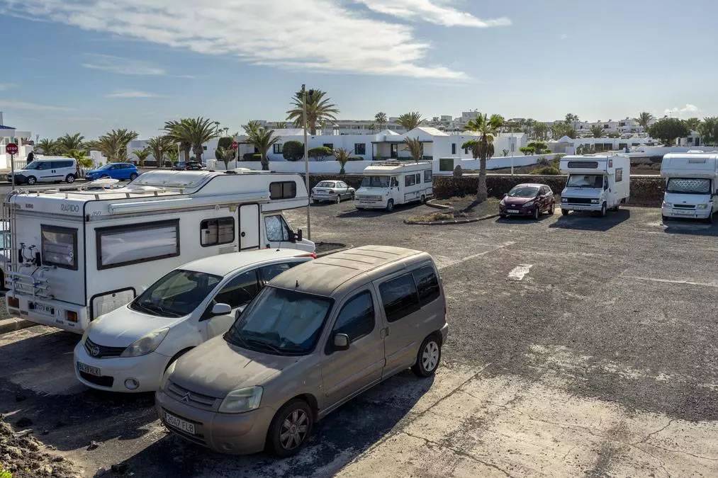 Living in a Car Park: Campervans are on the rise in Lanzarote due to housing crisis