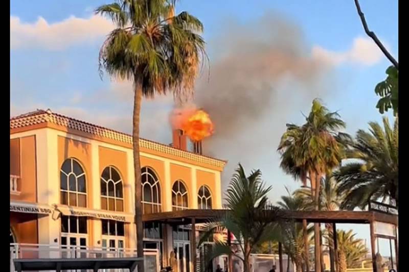 VIDEO: Fire at restaurant in Playa Las Americas causes alarm