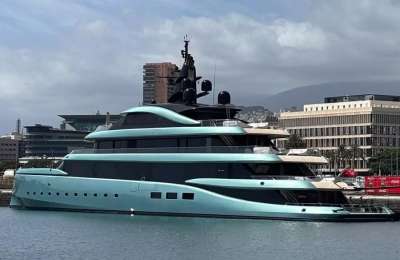 The world's premier luxury super yacht docks in Tenerife for the first time