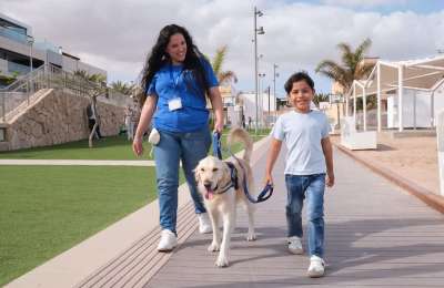 Yogui, the devoted dog, pioneers certified Assistance Animal status in Canary Islands