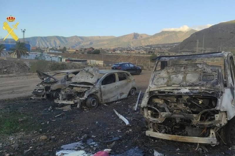 Guardia Civil arrests suspected arsonist behind series of vehicle fires in Tenerife