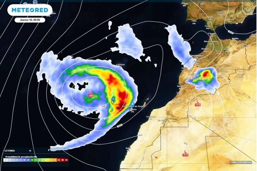 Canary Islands Government issues weather alert as Storm Olivier approaches