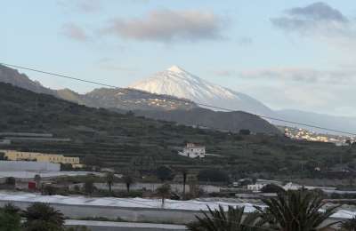 Storm Olivier coats Mount Teide in snow creating a Winter Wonderland in Tenerife