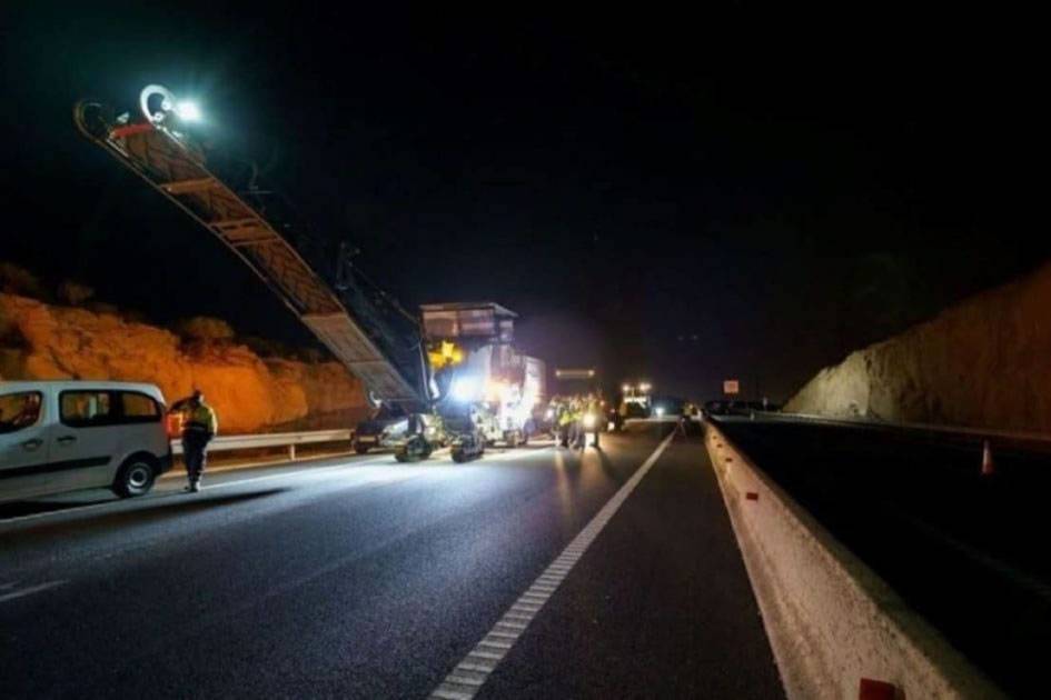 Closure of two TF-1 lanes in Las Chafiras confirmed for three nights