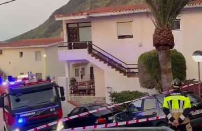 Fifteen people evacuated from their homes after a landslide in Tenerife