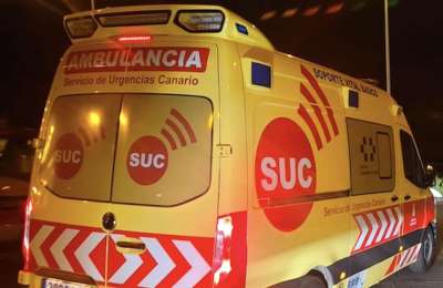 Two children aged 3 and 6 injured in a car accident in the south of Tenerife