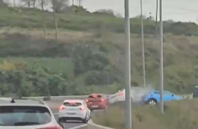 VIDEO: Guardia Civil investigates dangerous driving accident on TF-5 motorway