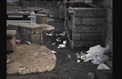 VIDEO: Outrage as Tenerife beauty spot is trashed by weekend visitors 