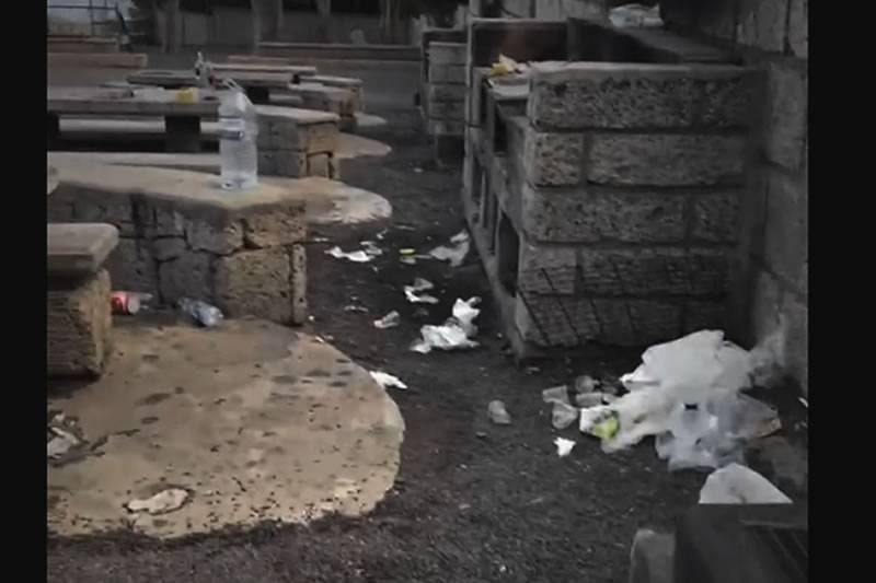VIDEO: Outrage as Tenerife beauty spot is trashed by weekend visitors 