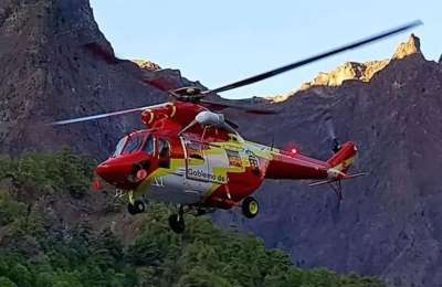 Hiker airlifted to hospital after being rescued by helicopter