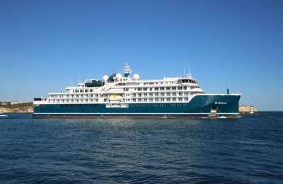 Luxury expedition cruise ship SH Diana docks in Tenerife for the first time