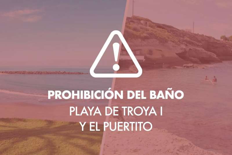Two more beaches closed in the south of Tenerife for water contamination