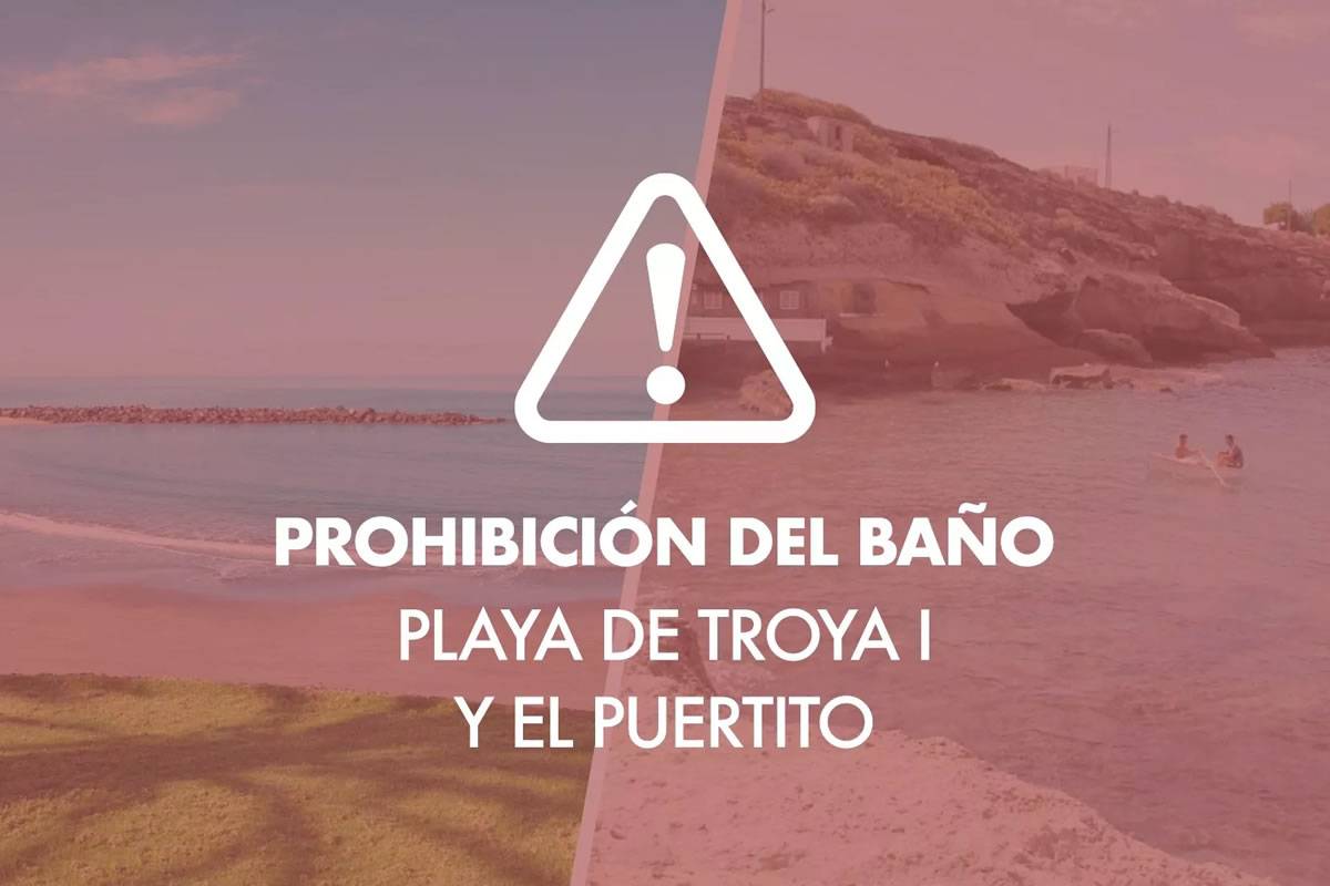 Two more beaches closed in the south of Tenerife for water contamination