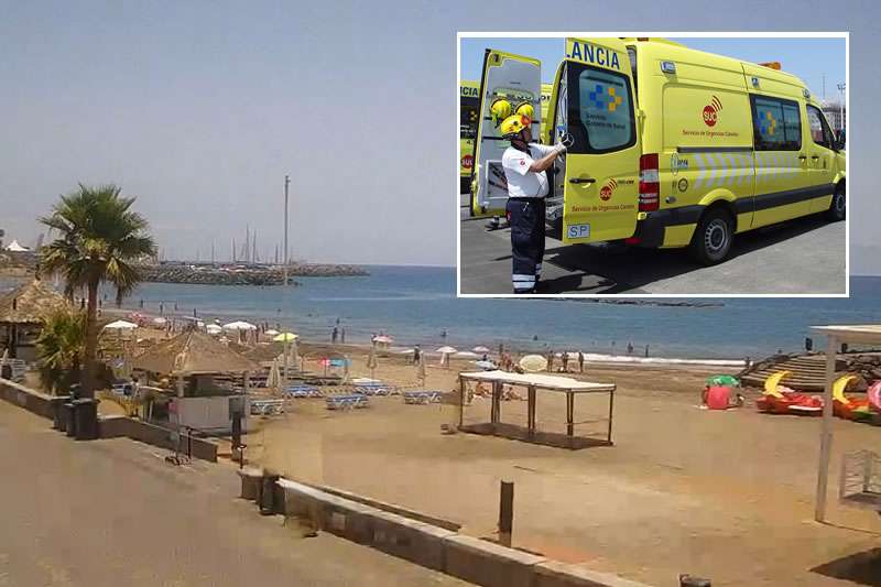 Man dies after being pulled from water at beach in the south of Tenerife