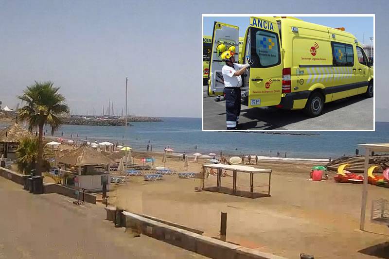 Man dies after being pulled from water at beach in the south of Tenerife