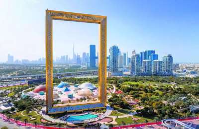 Dubai Frame for the best panoramic views of the city