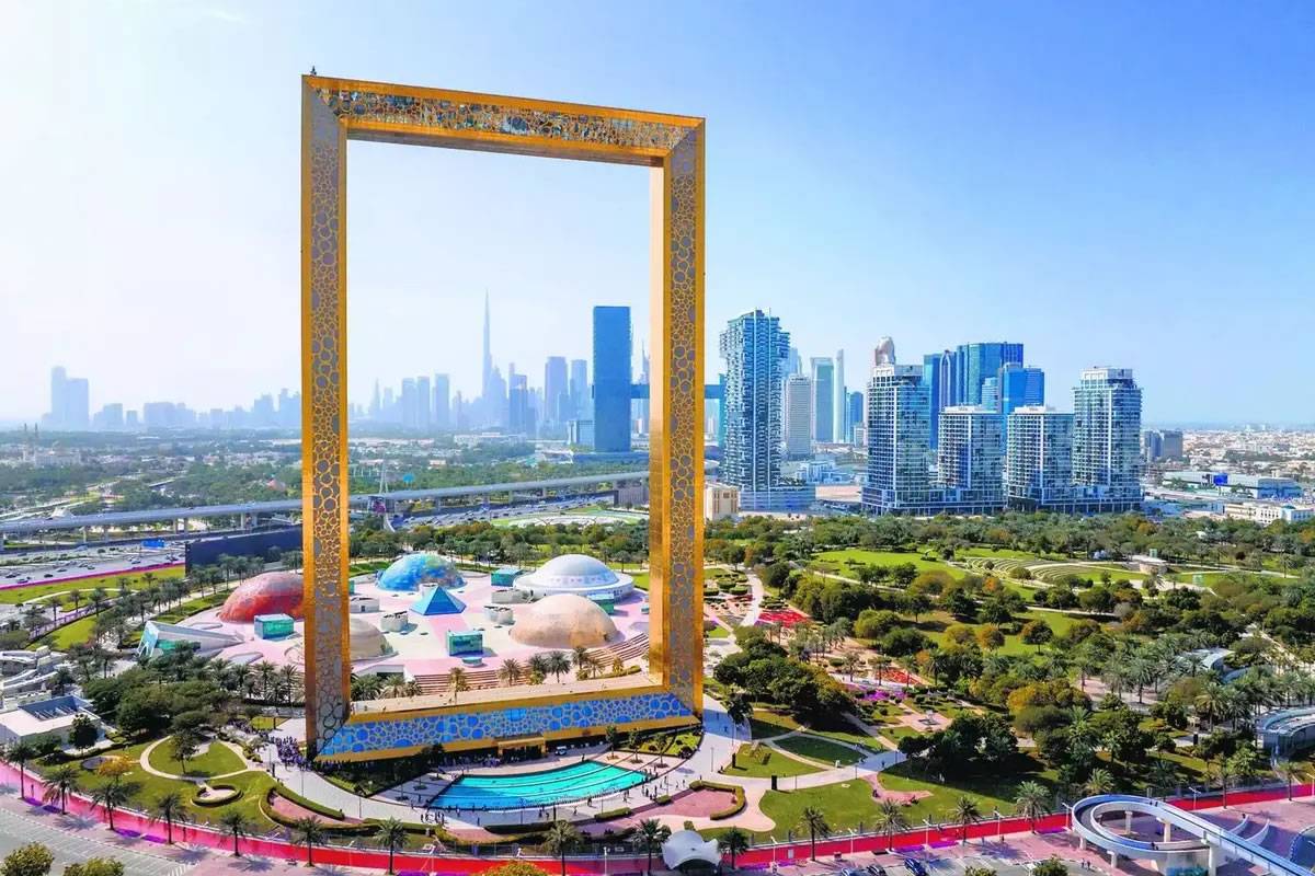 Dubai Frame for the best panoramic views of the city