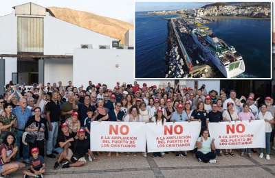Residents of Los Cristianos unite against the port expansion project