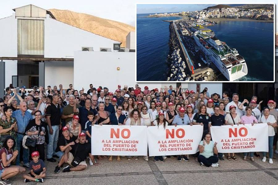Residents of Los Cristianos unite against the port expansion project