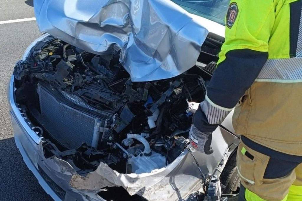 Three injured in accident on the TF-1 motorway in the south of Tenerife