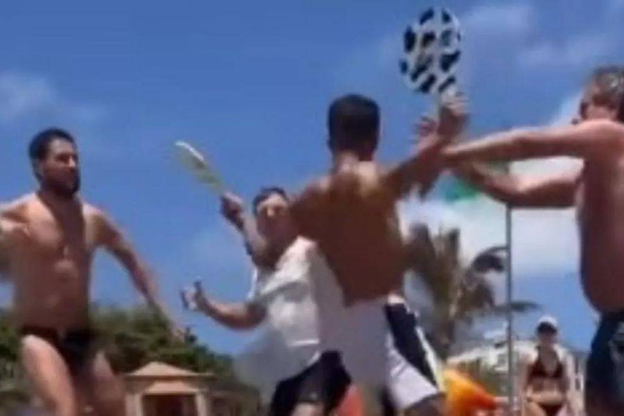 VIDEO: Violent brawl breaks out on beach in the south of Tenerife