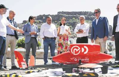 La Gomera becomes the first place in Spain to deliver medical supplies by drone