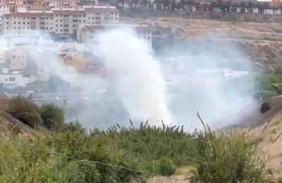 Large plume of smoke near Gran Canaria Shopping Centre causes alarm