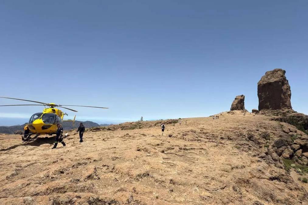 Hiker airlifted from Roque Nublo after medical emergency