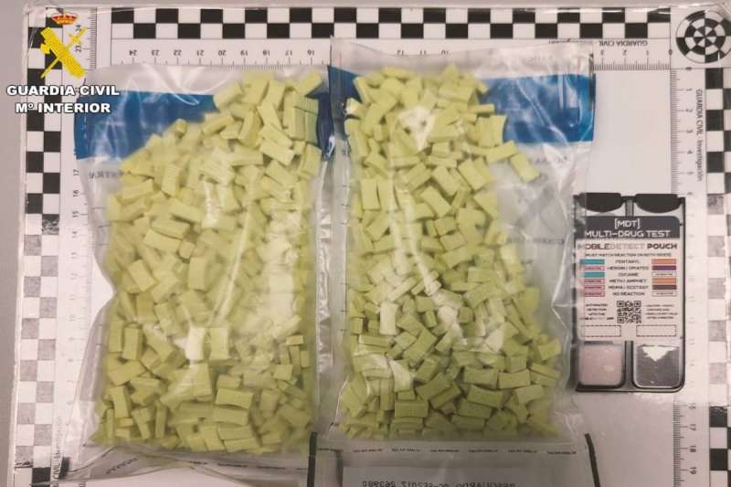 Two men arrested in Gran Canaria in possession of 910 ecstasy pills