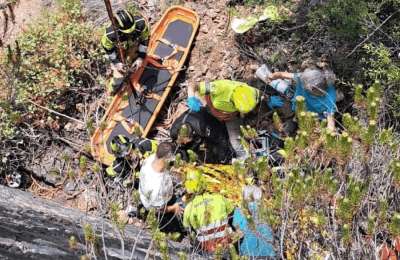 Motorcyclist injured after veering off road into a ravine in Tenerife