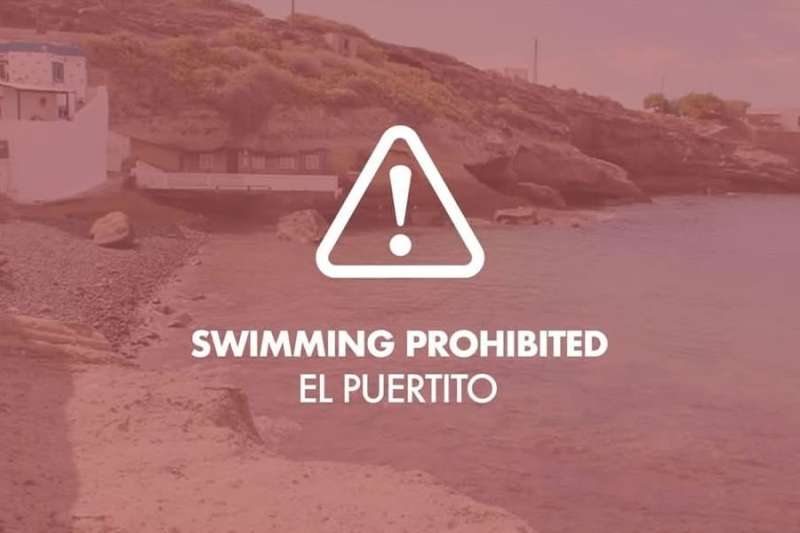 Beach in Costa Adeje closed to bathing due to high levels of faecal bacteria
