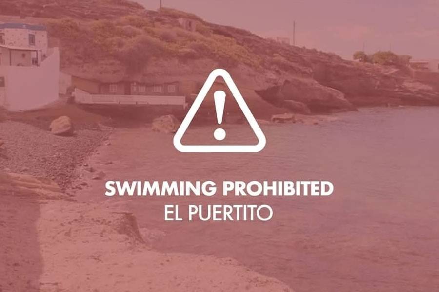 Beach in Costa Adeje closed to bathing due to high levels of faecal bacteria