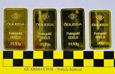 Man arrested for stealing gold bars worth over €53,000 in the Canary Islands