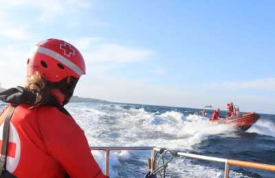 Four rescued from the sea off Fuerteventura, one in serious condition
