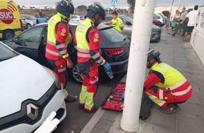 Baby rescued after being locked inside a car in Lanzarote