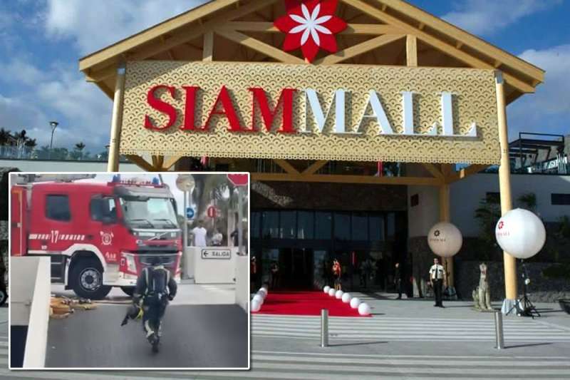 Siam Mall shopping centre in south Tenerife evacuated due to fire 