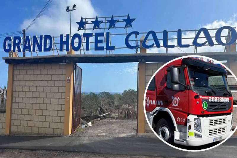One critically injured and another seriously hurt in fire at hotel occupied by squatters in Callao Salvaje