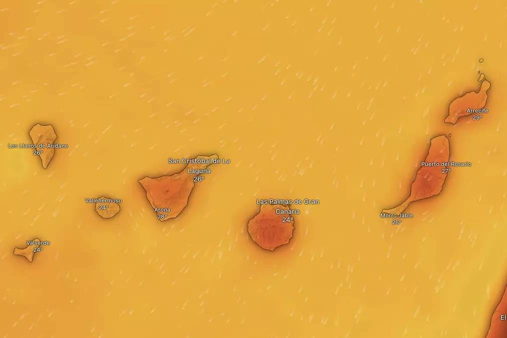 Canary Islands on yellow and orange alert this week as temperatures soar to 37°C